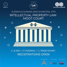 Shaastra 2019: IP Law Moot Court Competition @ IIT, Madras [Jan 4-6, Prizes Worth Rs. 1 L]: Register by Nov 23