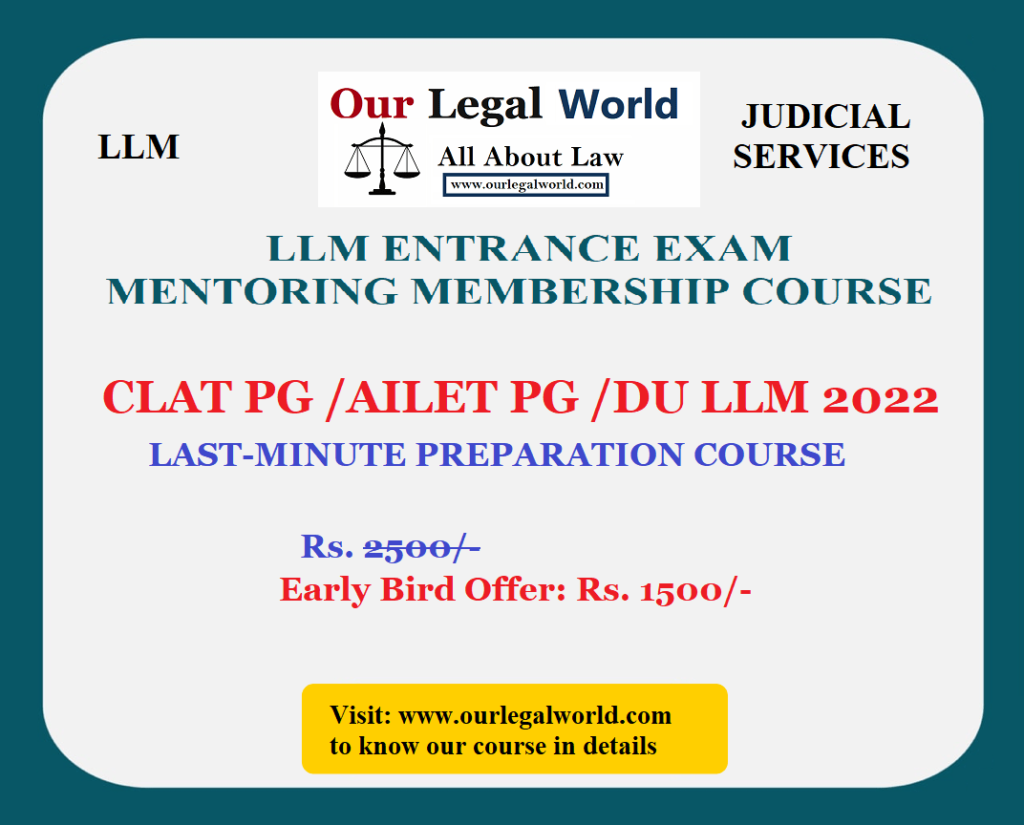 Llm Entrance Exam Last Minute Preparation Course