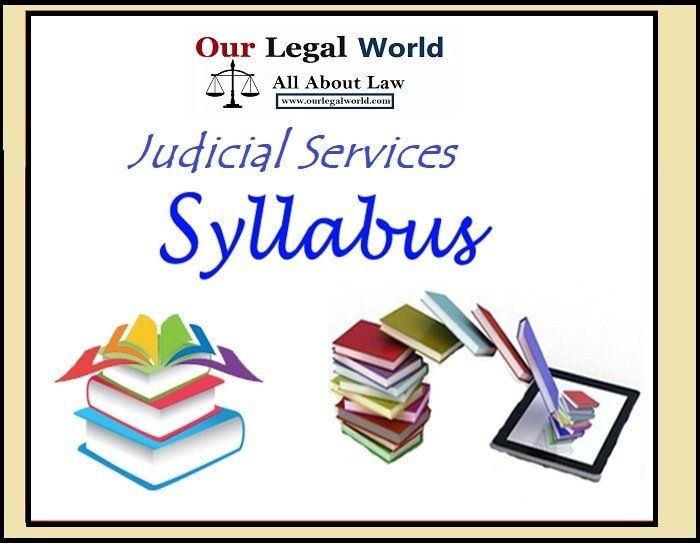 Judicial Services Syllabus of various States