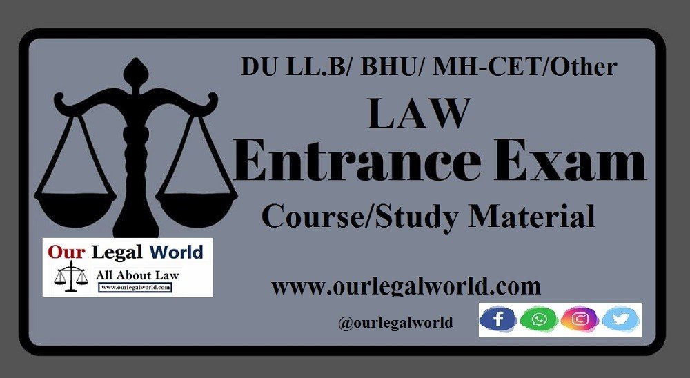 All India LLM Entrance Crash CourseDU LLMCLATAILETILI..