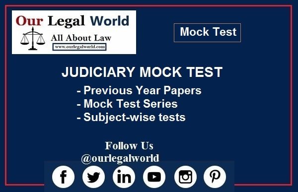 Judicial Services- Mock Test- CPC, CrPC, Evidence hindu law
